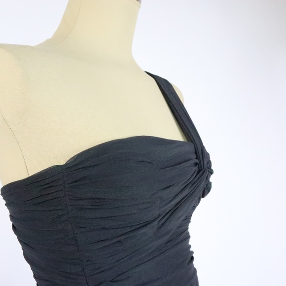 LaRok Luxe Black One Shoulder Dress Women’s Small - Picture 5 of 6